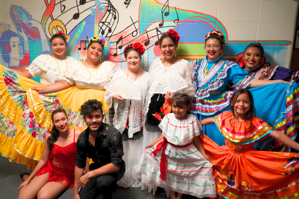 Branch Hispanic Heritage Festival performers pose