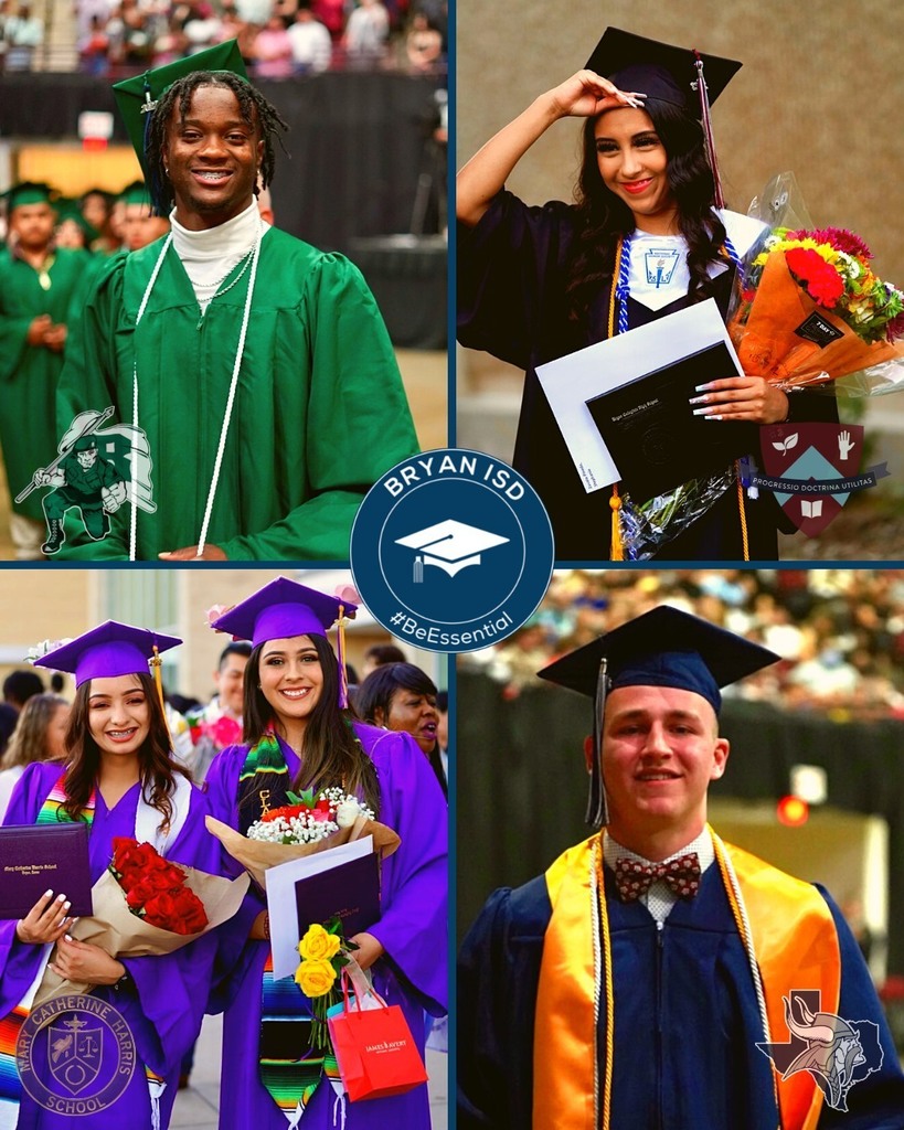 Graduates from each of the four bryan isd high schools