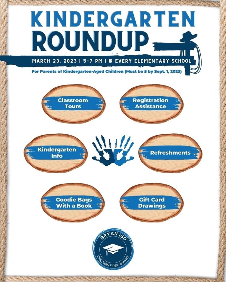 kindergarten roundup flyer