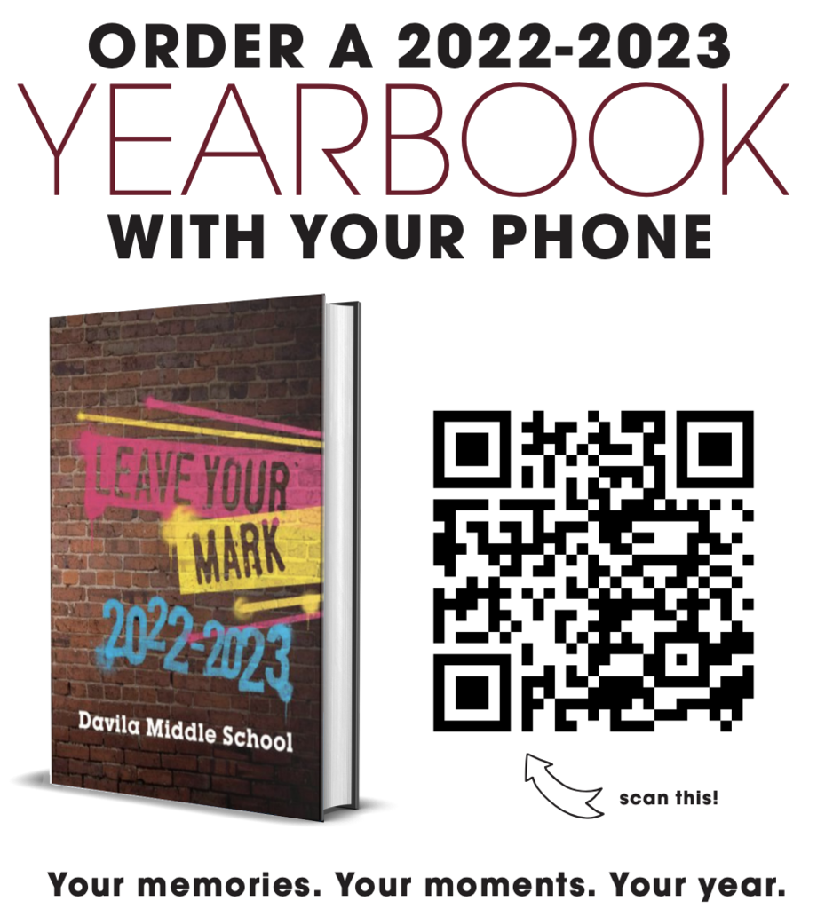 Don't forget to order a yearbook! 